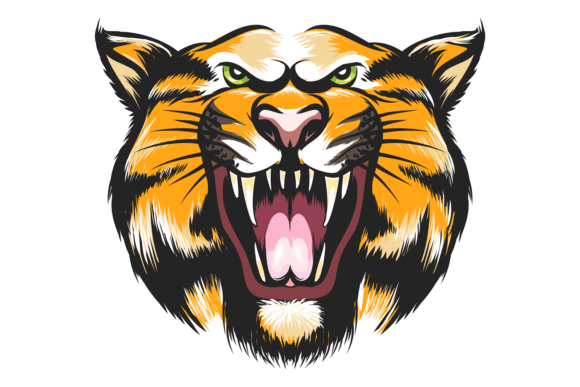 Download Tiger Head. Roaring Wild Cat. Powerful L - Premium Resources