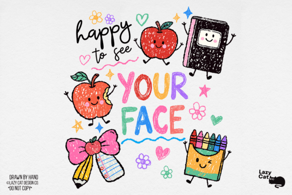 Download Back to School Happy Hand-Drawn PNG - Back to school Collection